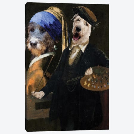 Irish Wolfhound Allegory Of Art I Canvas Print #NDG1958} by Nobility Dogs Art Print