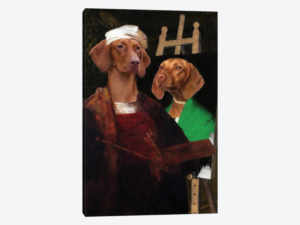 Vizsla Allegory Of Art I by Nobility Dogs 1-piece Art Print