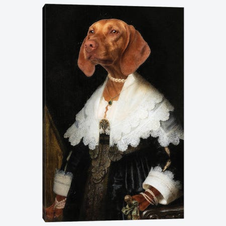 Vizsla Allegory Of Art II Canvas Print #NDG1963} by Nobility Dogs Canvas Wall Art