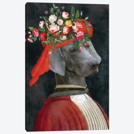 Weimaraner Allegory Of Art I Canvas Print #NDG1964} by Nobility Dogs Canvas Print