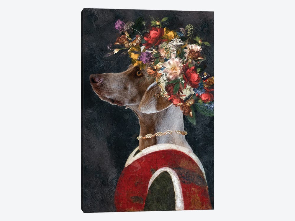 Weimaraner Allegory Of Art II by Nobility Dogs 1-piece Canvas Artwork