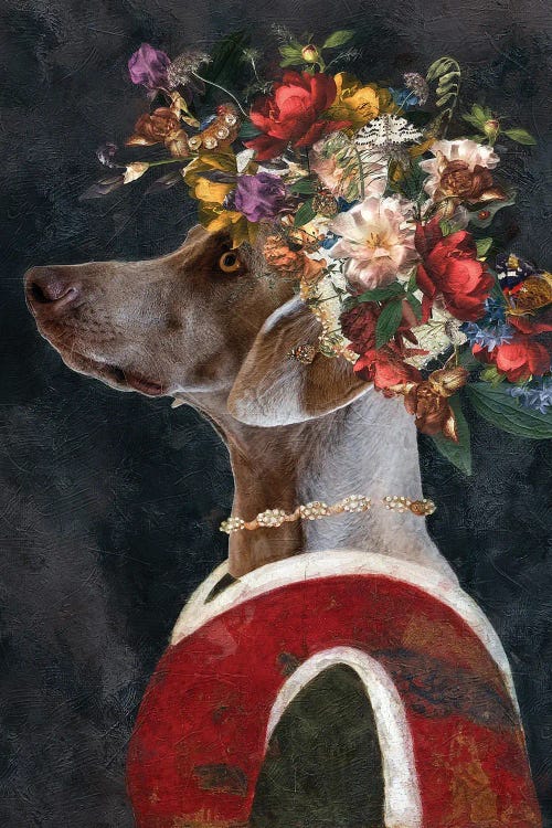 Weimaraner Allegory Of Art II