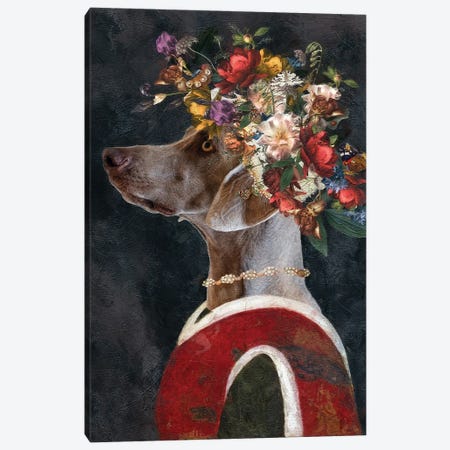 Weimaraner Allegory Of Art II Canvas Print #NDG1965} by Nobility Dogs Art Print