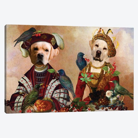 Labrador Retriever Cherries Thief Canvas Print #NDG1970} by Nobility Dogs Canvas Art Print