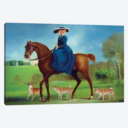 Shiba Inu The Countess Of Coningsby Canvas Print #NDG1975} by Nobility Dogs Canvas Artwork