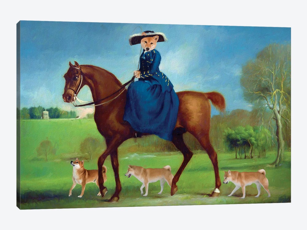 Shiba Inu The Countess Of Coningsby by Nobility Dogs 1-piece Canvas Print