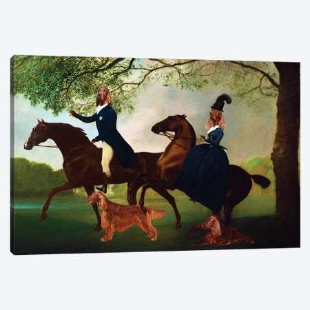 Irish Setter Royal Collection Canvas Print #NDG1977} by Nobility Dogs Canvas Artwork