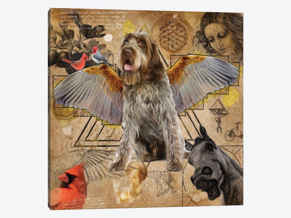 Wirehaired Pointing Griffon Angel Da Vinci by Nobility Dogs 1-piece Art Print
