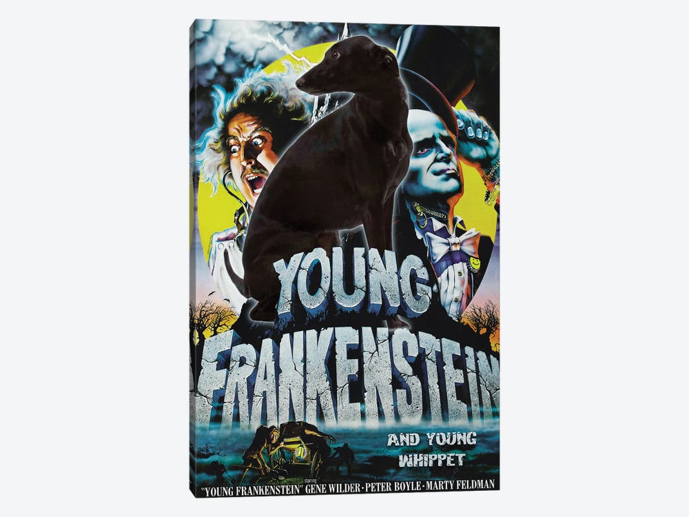 Whippet Young Frankenstein by Nobility Dogs 1-piece Art Print