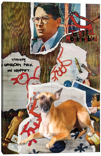 Whippet To Kill A Mockingbird Canvas Art Print - Vintage Movie Posters