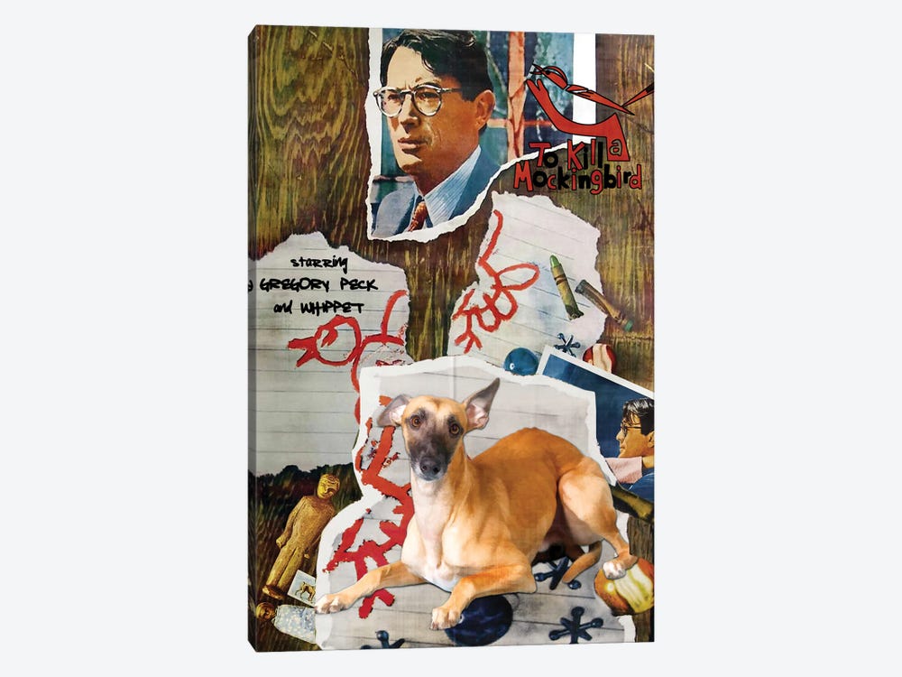 Whippet To Kill A Mockingbird by Nobility Dogs 1-piece Canvas Art