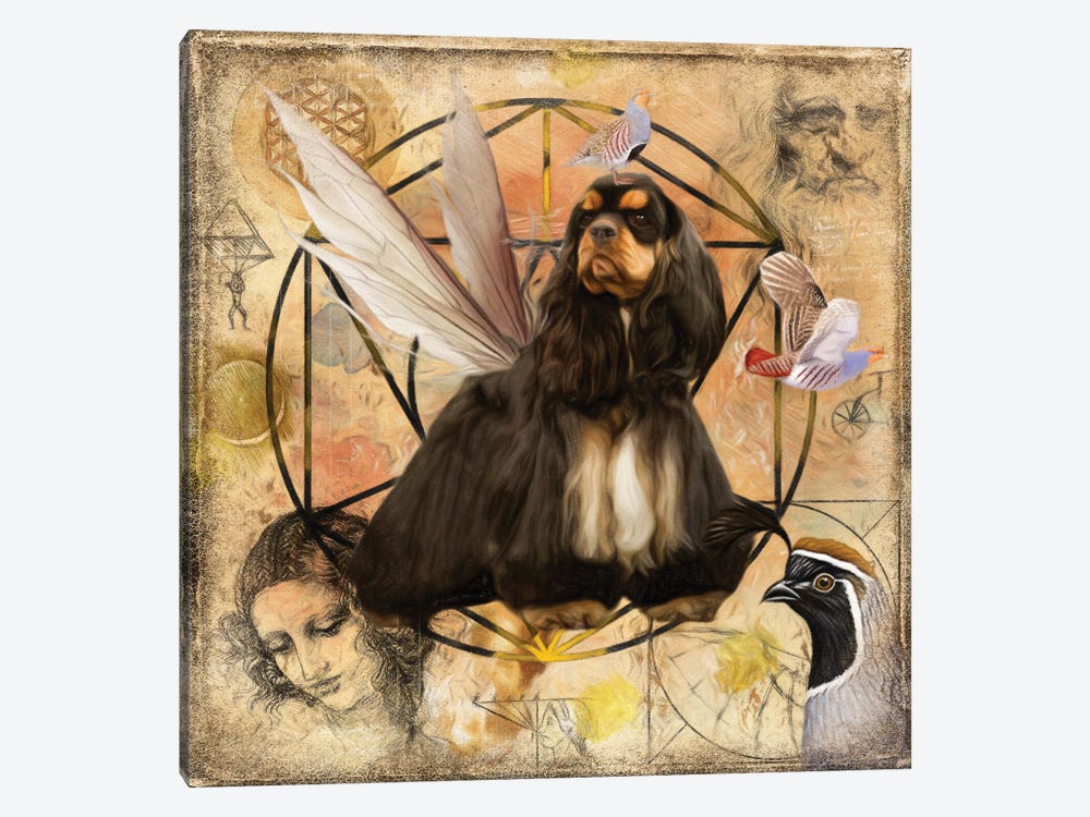 Cocker Spaniel Black And Tan Angel by Nobility Dogs 1-piece Canvas Wall Art
