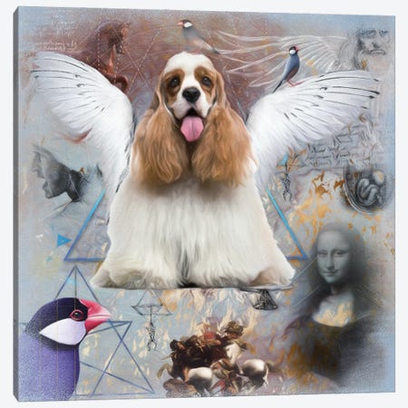 Cocker Spaniel Angel Da Vinci Canvas Print #NDG200} by Nobility Dogs Canvas Artwork