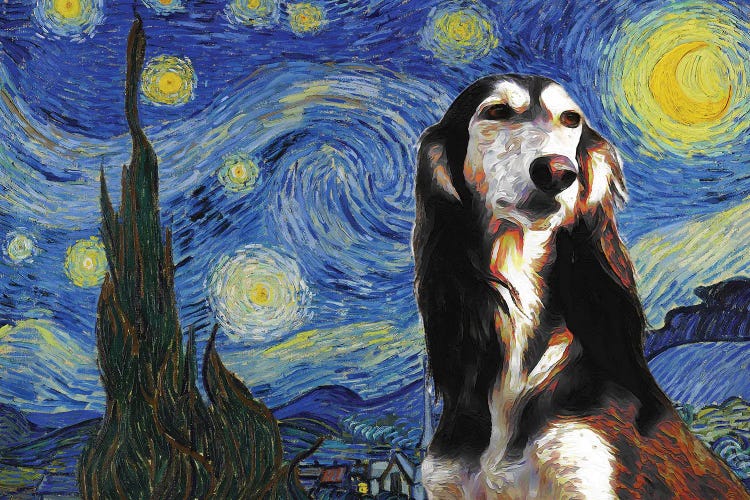 Saluki Starry Night