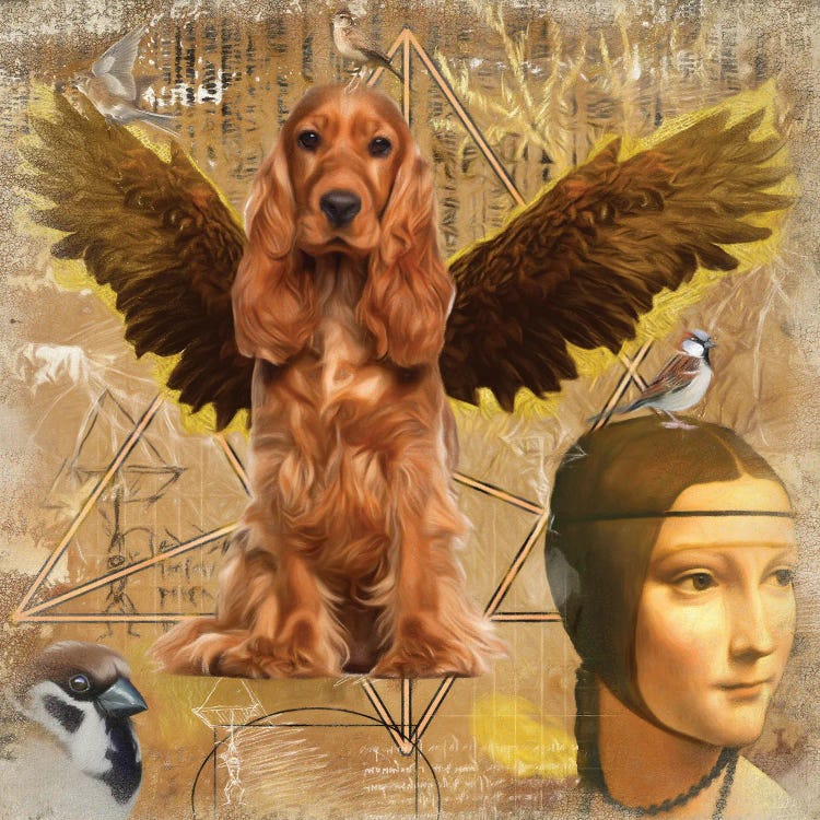 English Cocker Spaniel Angel Da Vinci