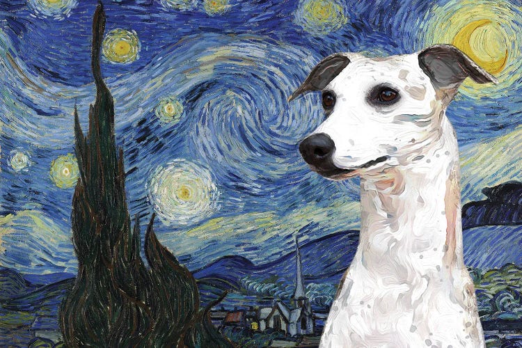 Whippet Starry Night I