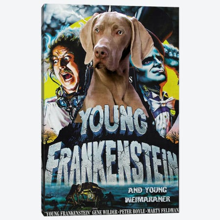 Weimaraner Young Frankenstein Canvas Print #NDG2055} by Nobility Dogs Canvas Art Print