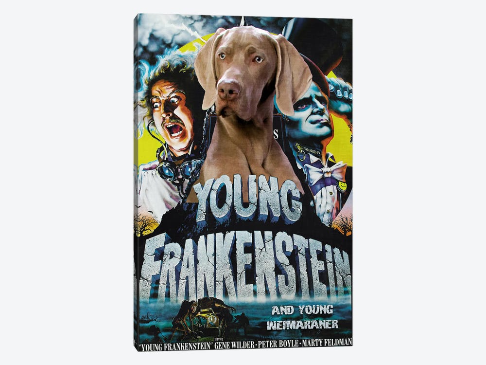 Weimaraner Young Frankenstein by Nobility Dogs 1-piece Canvas Art Print