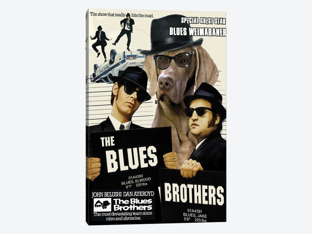 Weimaraner The Blues Brothers by Nobility Dogs 1-piece Art Print