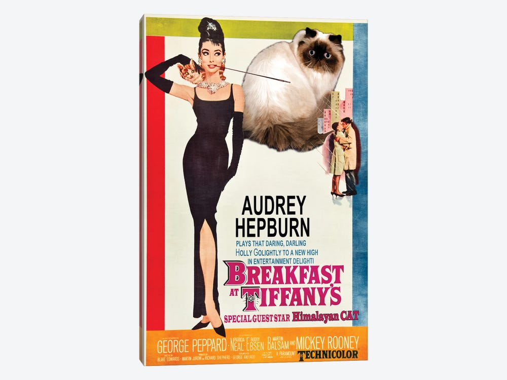 Himalayan Cat Breakfast At Tiffany by Nobility Dogs 1-piece Canvas Print