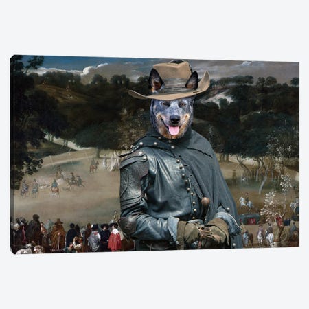 Australian Cattle Dog Royal Hunt Canvas Print #NDG2149} by Nobility Dogs Canvas Art