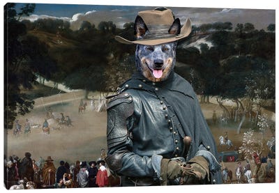 Australian Cattle Dog Royal Hunt Canvas Art Print - Australian Cattle Dog Art