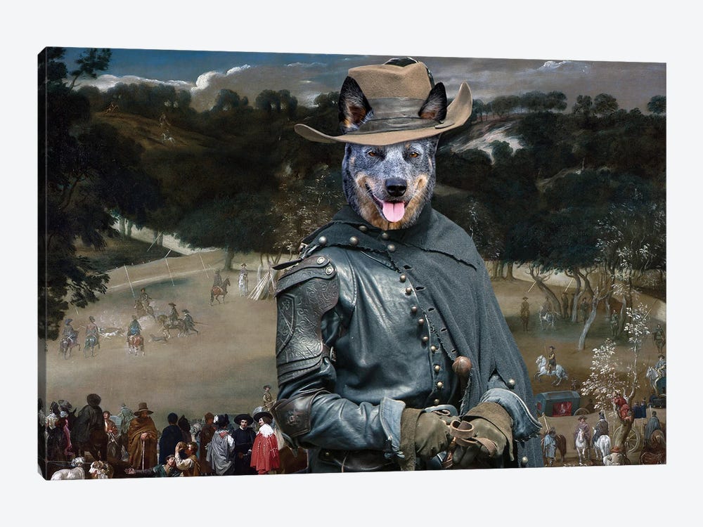 Australian Cattle Dog Royal Hunt by Nobility Dogs 1-piece Art Print