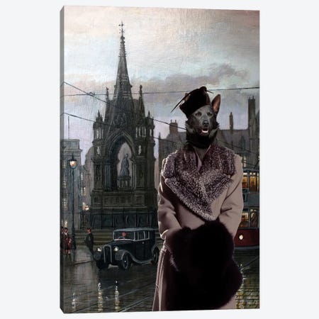 Australian Kelpie Waiting For The Lover Canvas Print #NDG2152} by Nobility Dogs Canvas Print