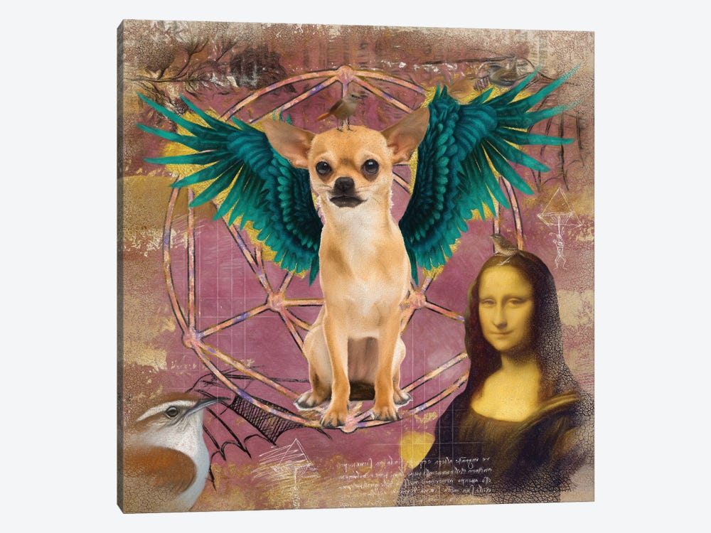 Red Chihuahua Angel Da Vinci by Nobility Dogs 1-piece Canvas Art Print