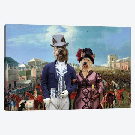 Berger Picard The Race Over Canvas Print #NDG2160} by Nobility Dogs Canvas Wall Art