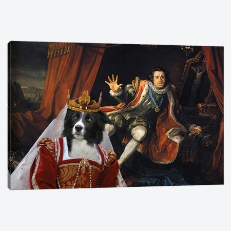 Border Collie Run For Life, The King Is Coming Canvas Print #NDG2163} by Nobility Dogs Canvas Art