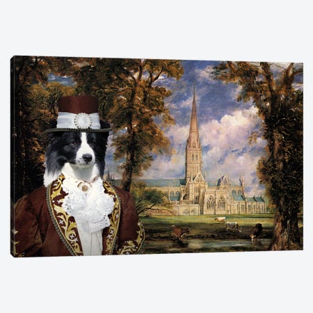 Border Collie The Lord Of Salisbury Canvas Print #NDG2165} by Nobility Dogs Art Print