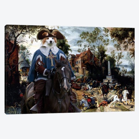 Border Collie The Battle Of Stadtlohnbys Canvas Print #NDG2168} by Nobility Dogs Canvas Wall Art