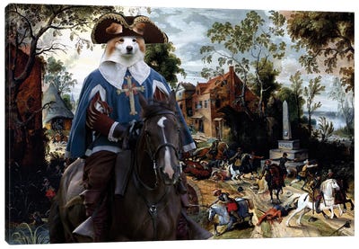 Border Collie The Battle Of Stadtlohnbys Canvas Art Print - Border Collies