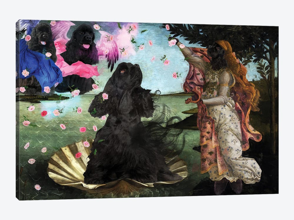 Cocker Spaniel The Birth Of Venus by Nobility Dogs 1-piece Art Print