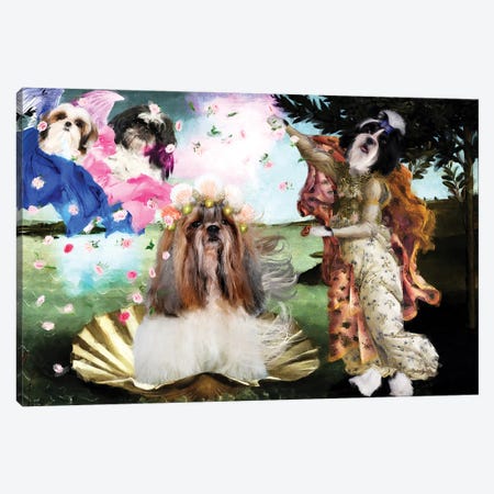 Shih Tzu The Birth Of Venus Canvas Print #NDG2181} by Nobility Dogs Canvas Art