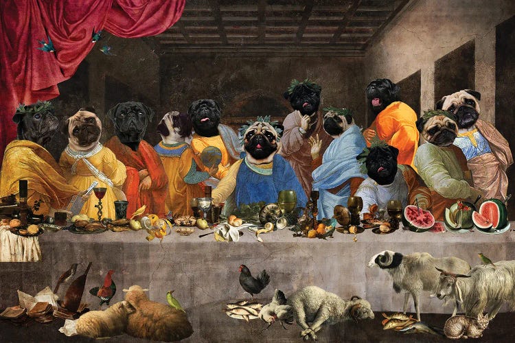 Pug Last Supper