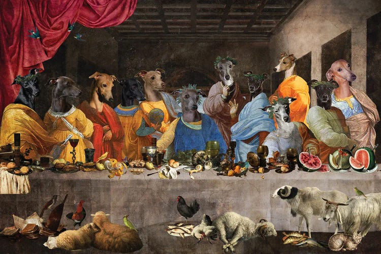 Italian Greyhound Last Supper