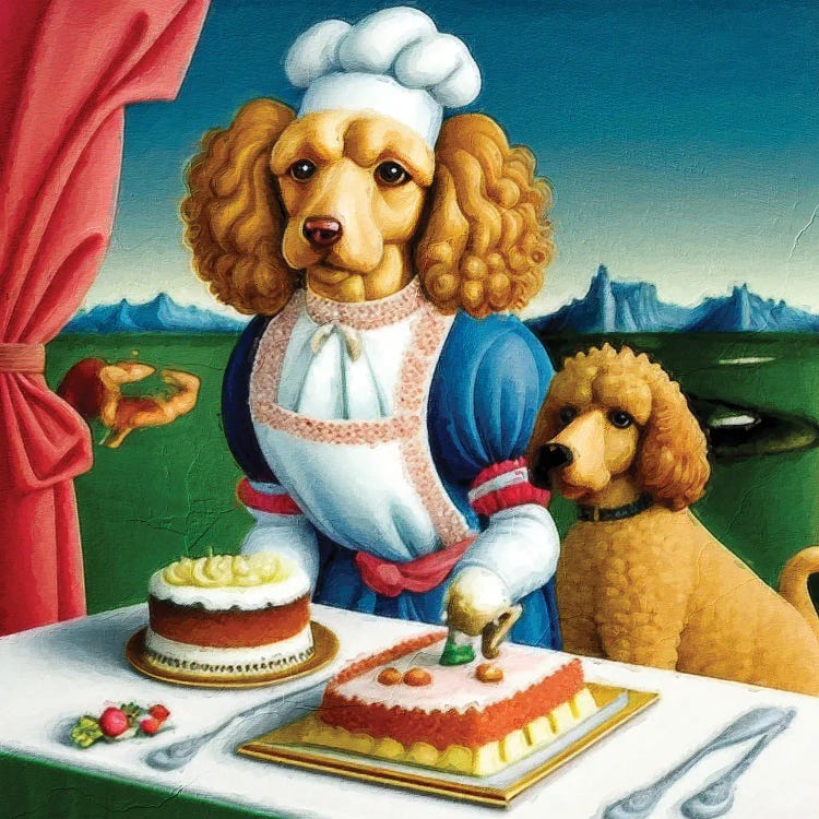 Poodle Chef By Sandro Botticelli