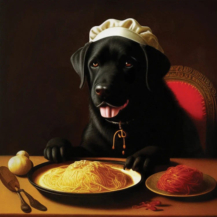 Labrador Retriever Rembrandt'S Spaghetti Lovers