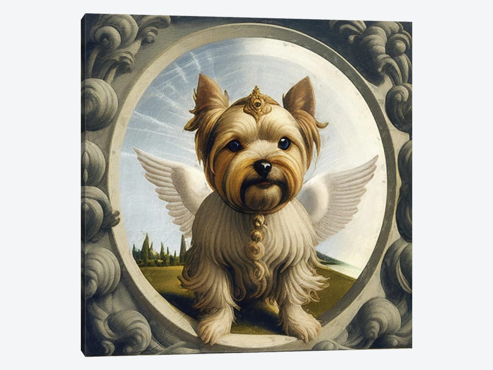 Cairn Terrier Angel By Sandro Botticelli by Nobility Dogs 1-piece Canvas Wall Art