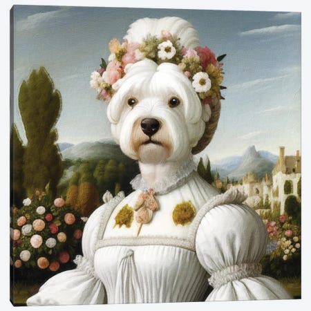 West Highland White Terrier Josephine Bonaparte Canvas Print #NDG2221} by Nobility Dogs Canvas Art Print