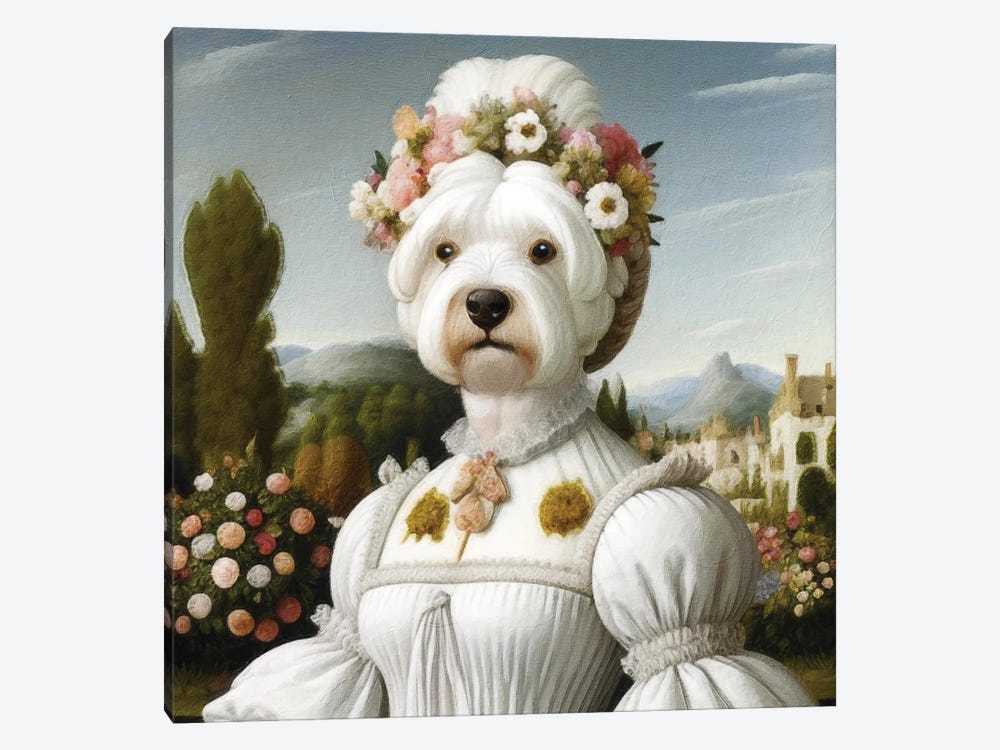 West Highland White Terrier Josephine Bonaparte by Nobility Dogs 1-piece Canvas Print