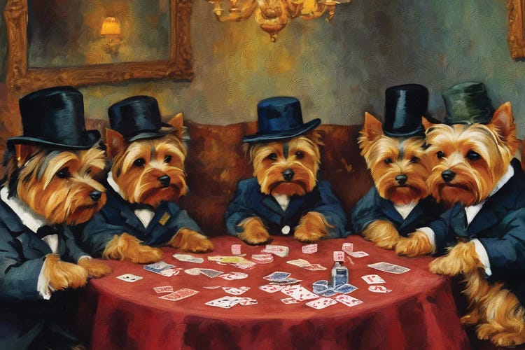 Yorkshire Terrier The Card Players