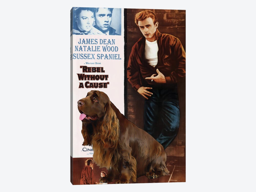 Sussex Spaniel Rebel Without A Cause by Nobility Dogs 1-piece Canvas Wall Art