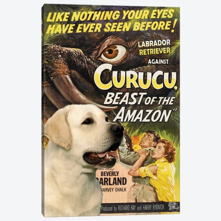 Labrador Retriever Curucu Movie Canvas Print #NDG254} by Nobility Dogs Canvas Wall Art