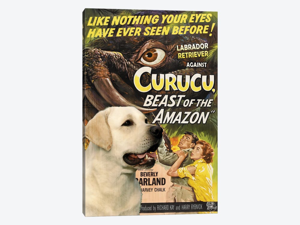 Labrador Retriever Curucu Movie by Nobility Dogs 1-piece Canvas Artwork