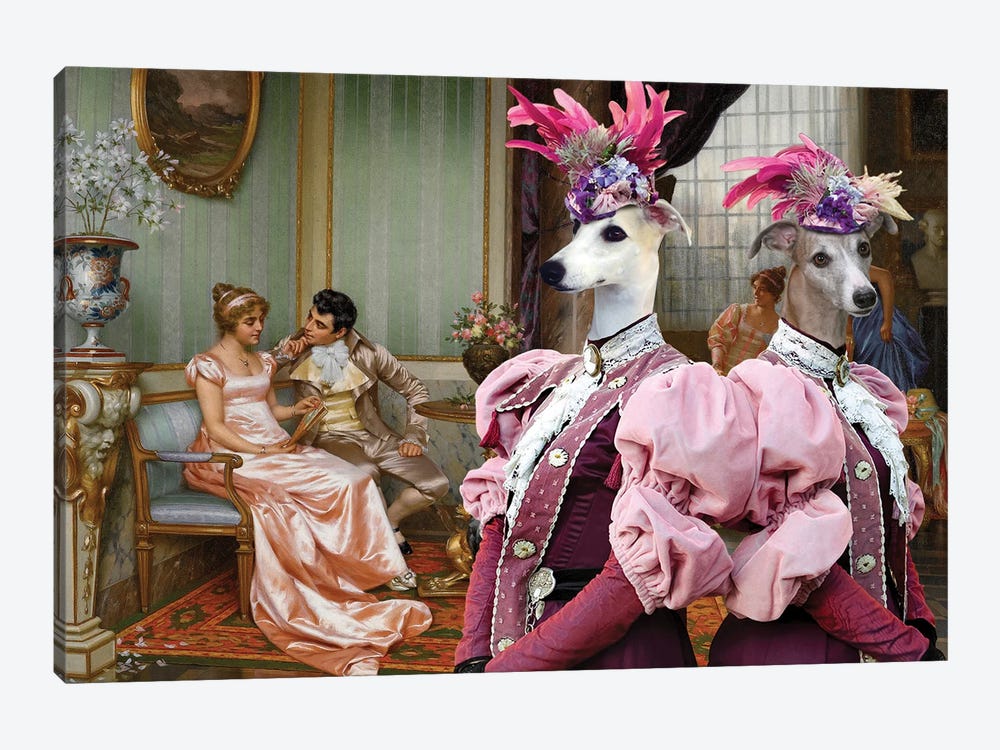 Whippet Admiration by Nobility Dogs 1-piece Canvas Art Print