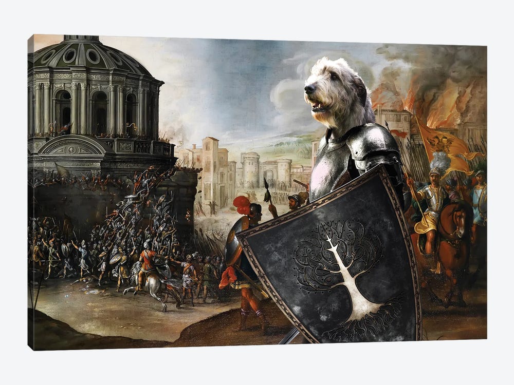 Irish Wolfhound Battle For Rome by Nobility Dogs 1-piece Canvas Art Print