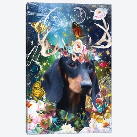 Dachshund Once Upon A Time Canvas Print #NDG291} by Nobility Dogs Canvas Print